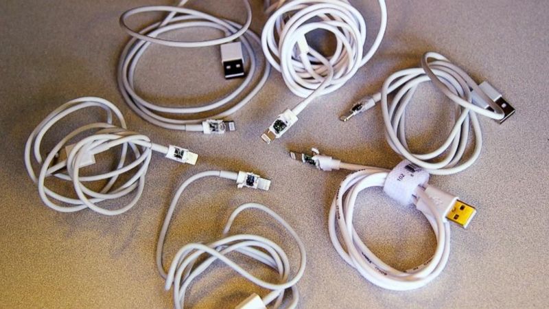 Unused Electronics Cables & Chargers