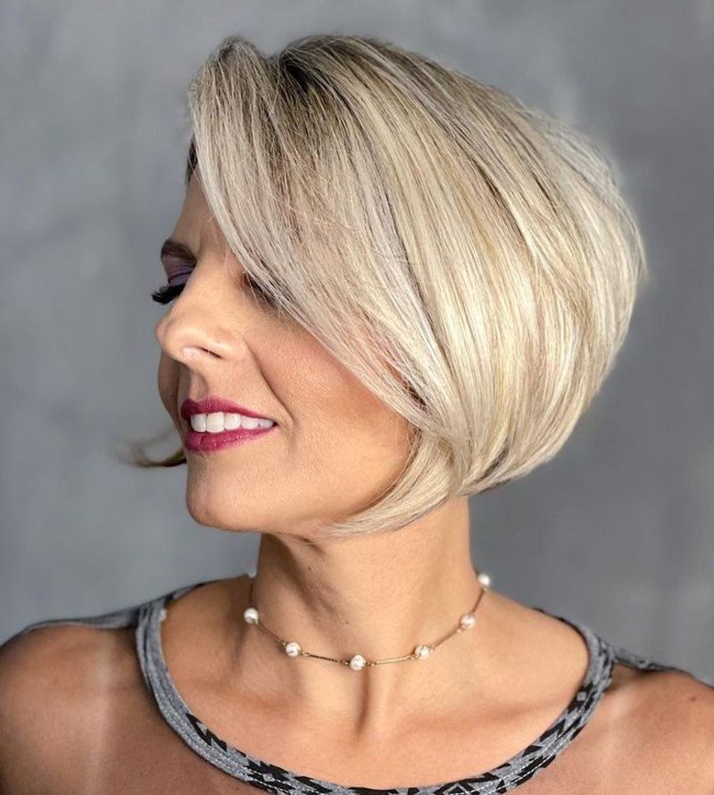 Sleek Chin-Length Bob