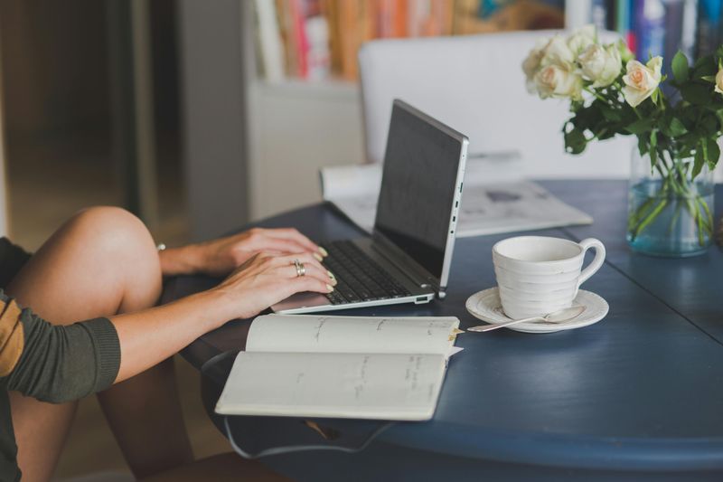 You fake-type when someone watches your computer screen