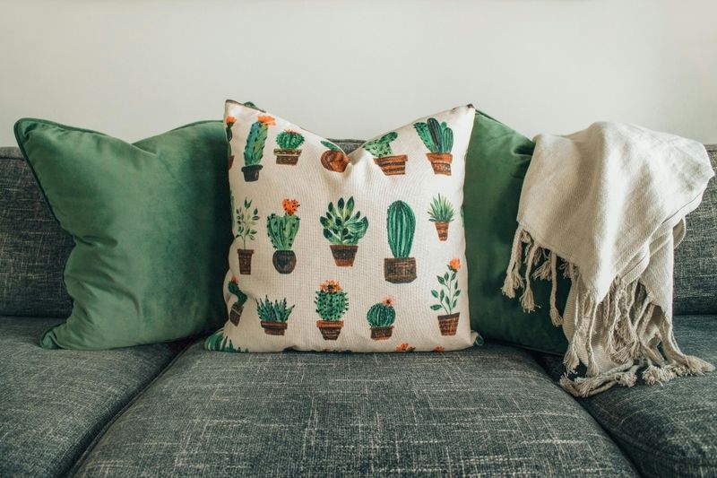 Swap Out Throw Pillows and Blankets