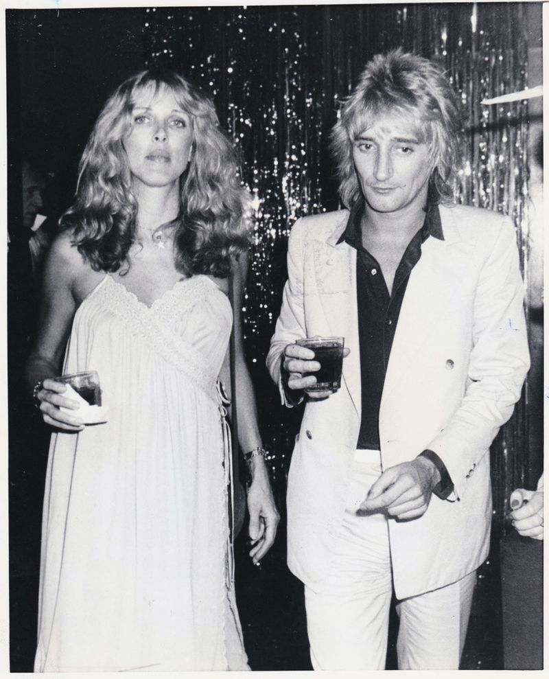 Rod Stewart and Alana Hamilton