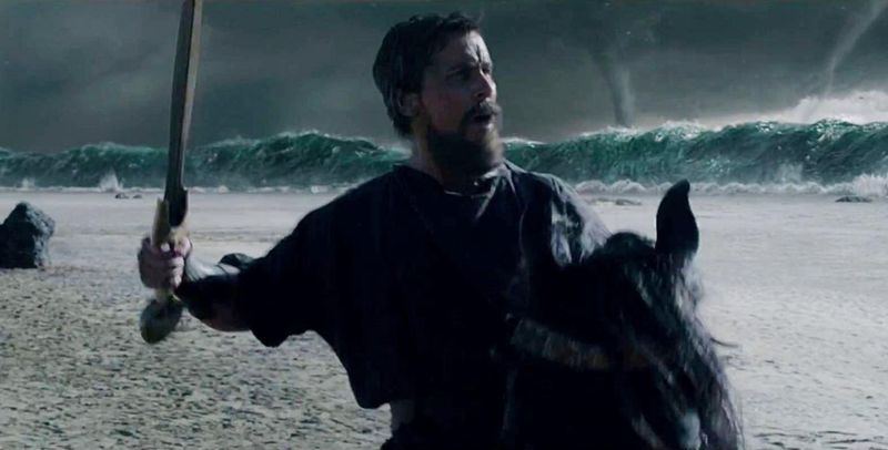 Christian Bale as Moses in Exodus: Gods and Kings