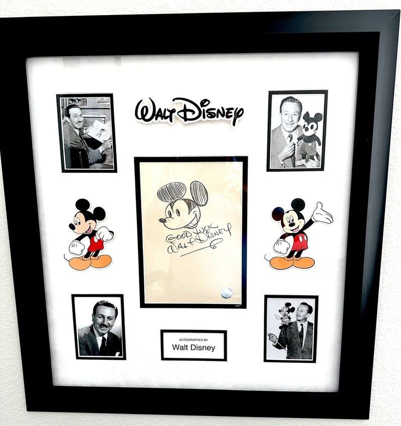Walt Disney Signed Memorabilia