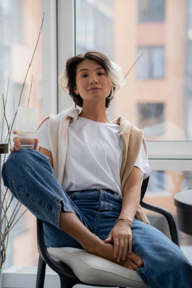 Simple White T-Shirt & Jeans