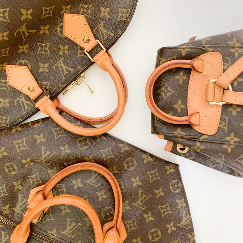 Logo-Covered Handbags