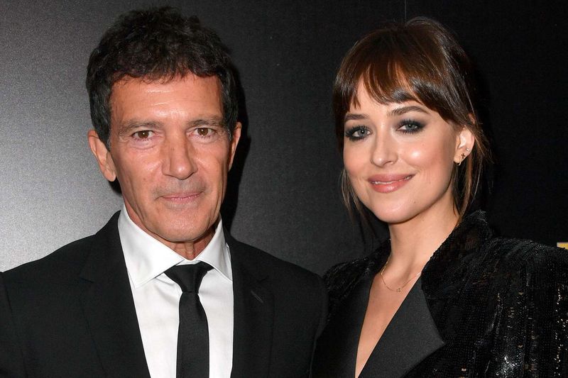 Antonio Banderas and Dakota Johnson
