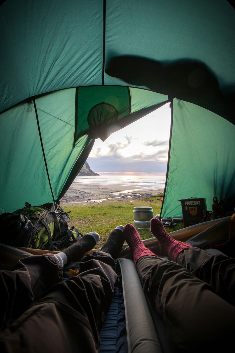 Camping or Hiking