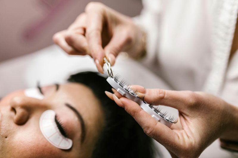 False Eyelashes Were Originally Glued On with Actual Glue