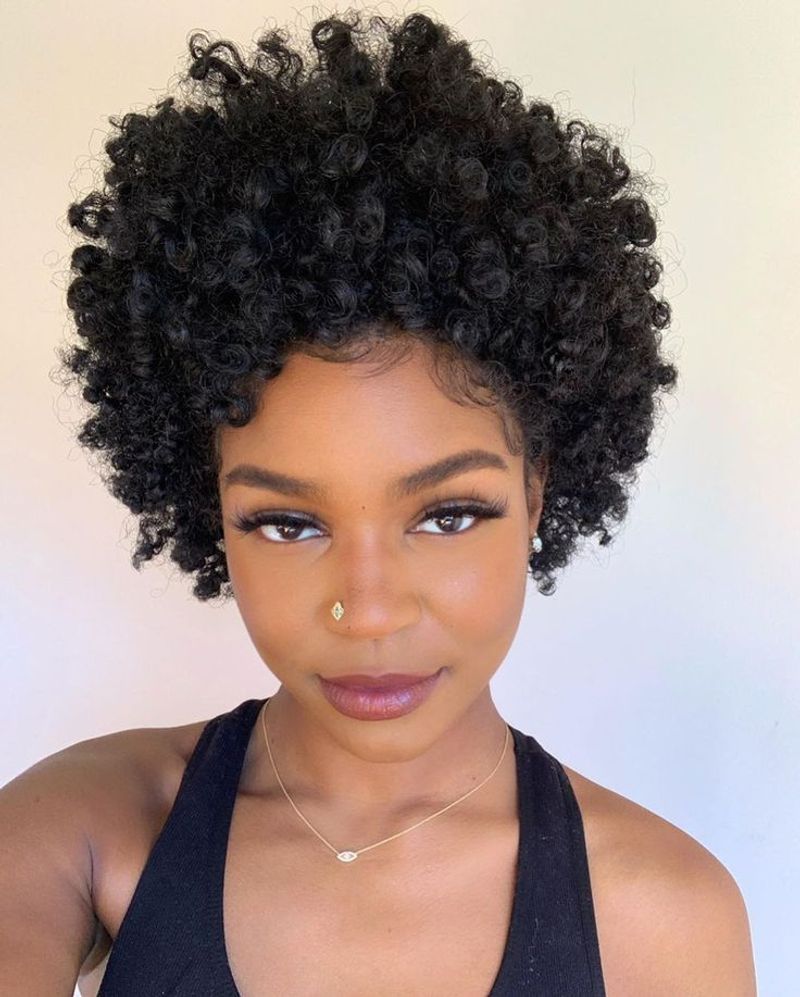 Short Curly Afro