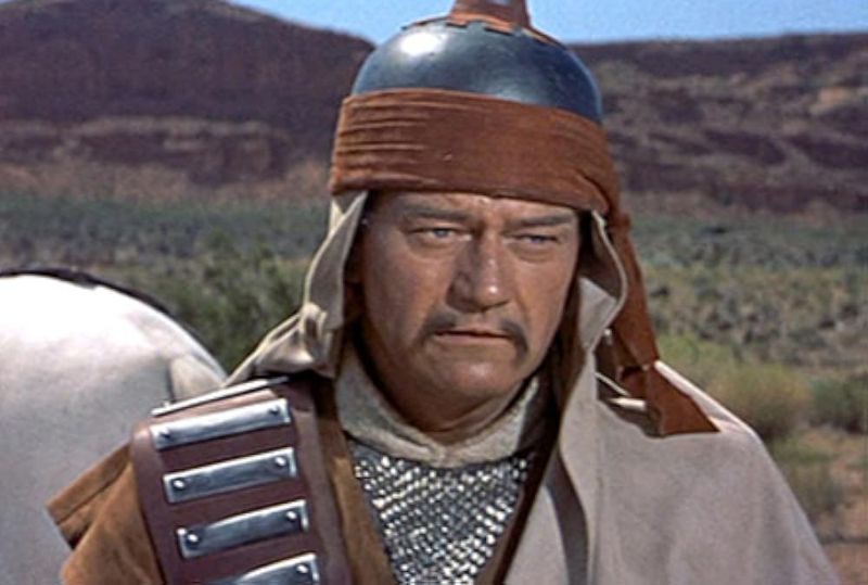 John Wayne as Genghis Khan in The Conqueror