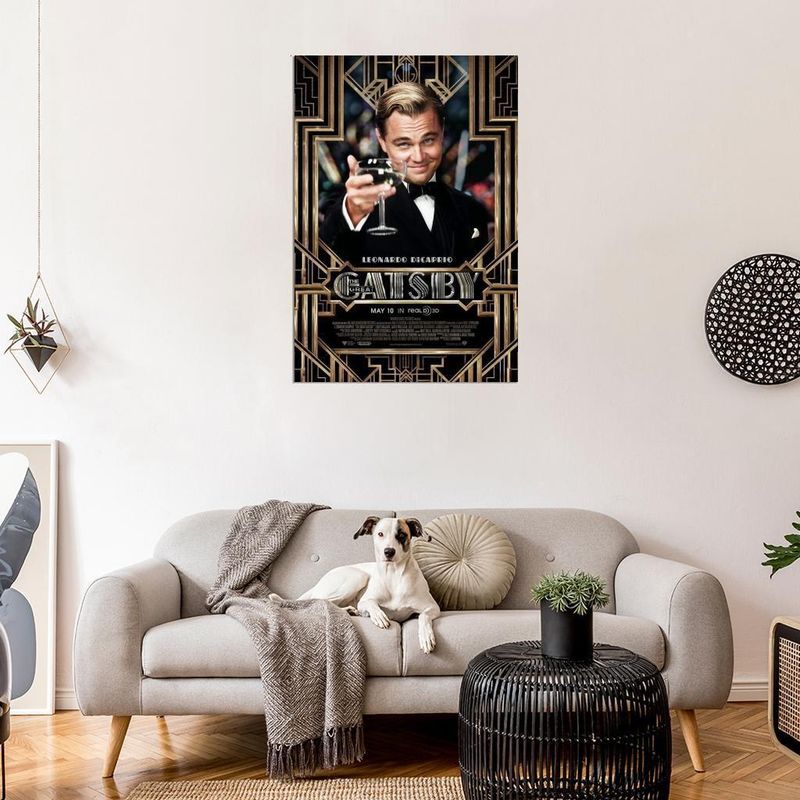 Unframed Posters Taped to Walls