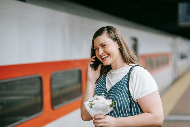 You wait exactly three rings before answering a phone call