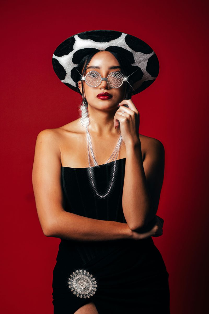 Statement hats (especially very wide brims indoors)