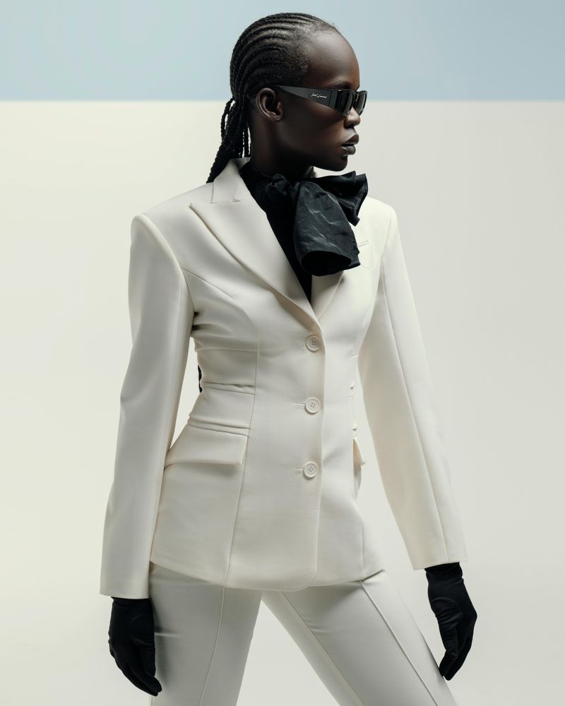 Power Suit with Shoulder Pads