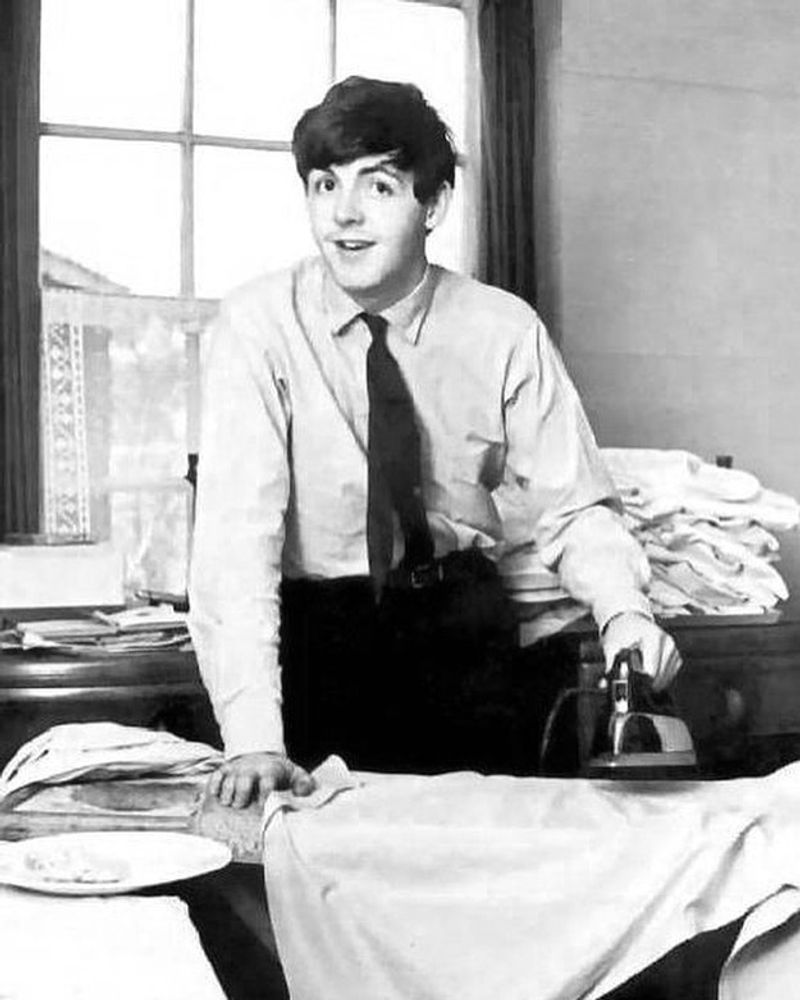 Ironing the Family's Clothes