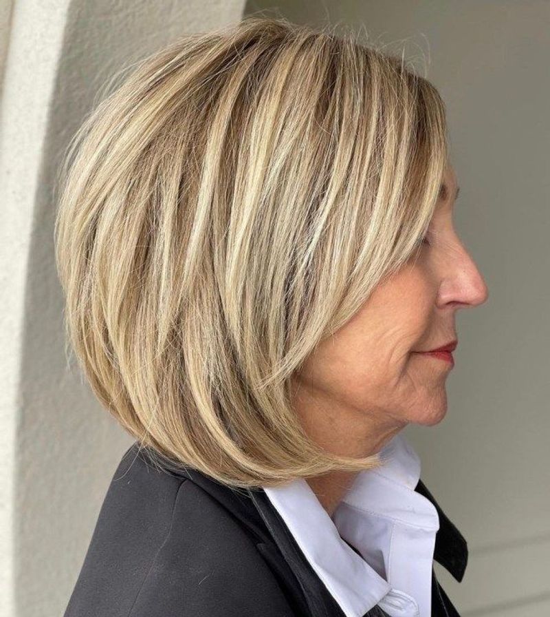 Bob with Side-Swept Layers