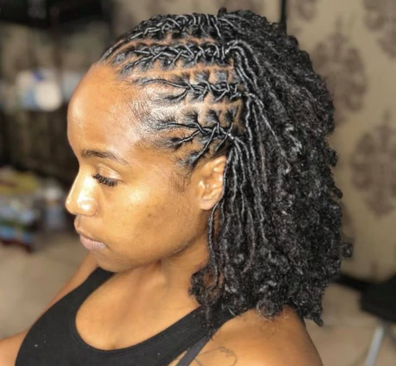 Medium-Length Layered Locs