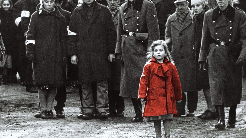 The Girl in the Red Coat in Schindler's List (1993)