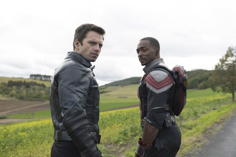 Cap Giving the Shield to Sam Instead of Bucky