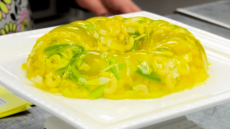 Jell-O “salads” and instant gelatin desserts