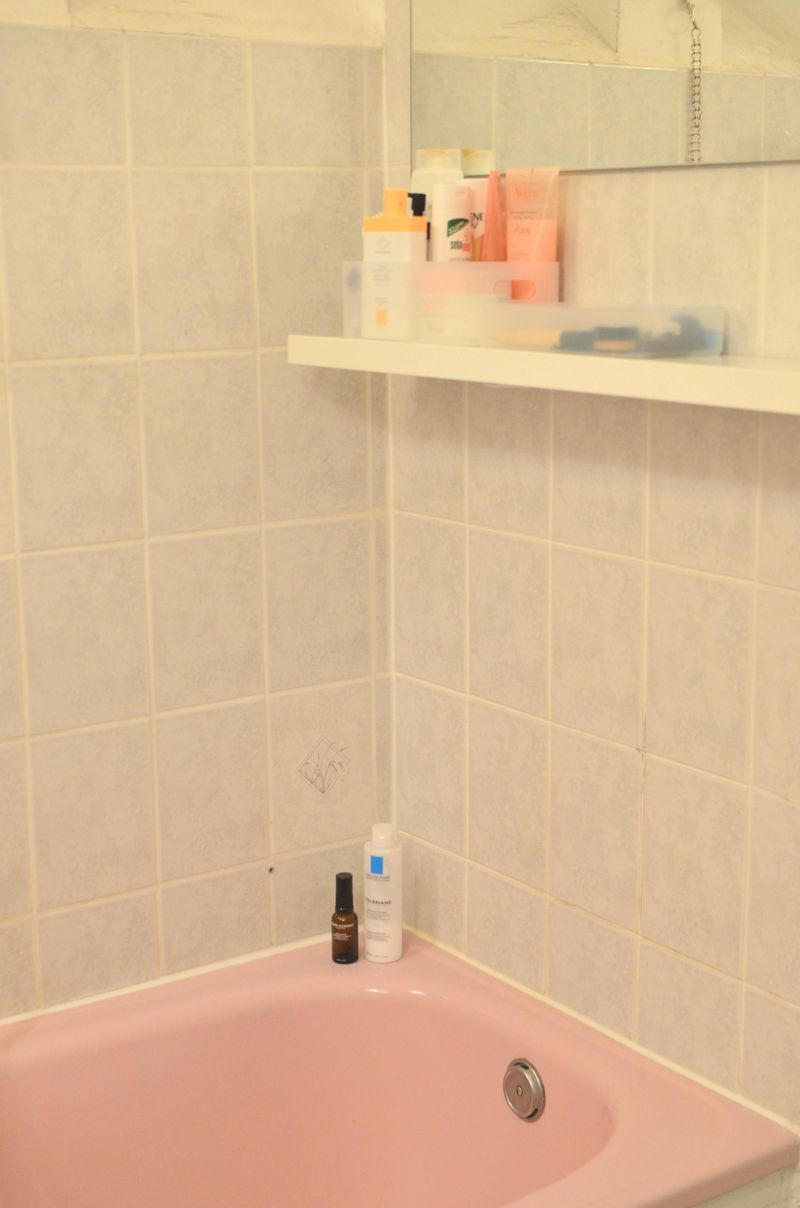 Re-caulk the tub/shower and around sinks