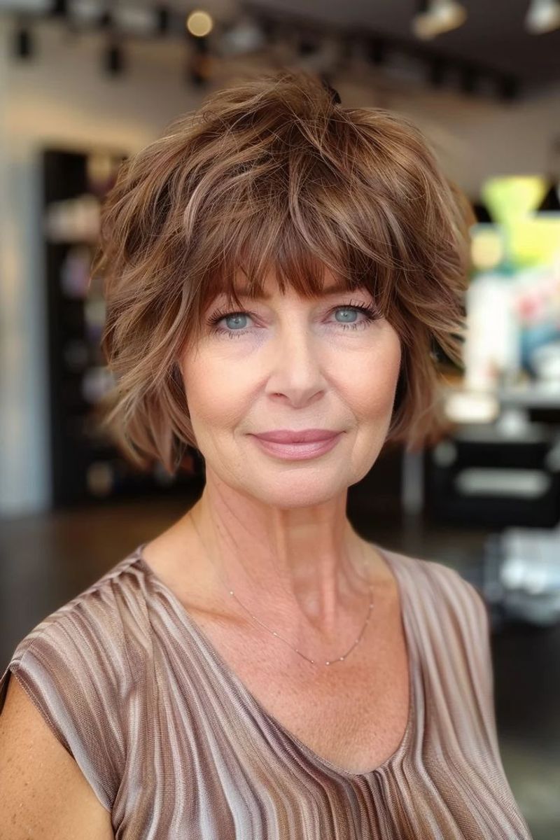 Layered Shag Bangs