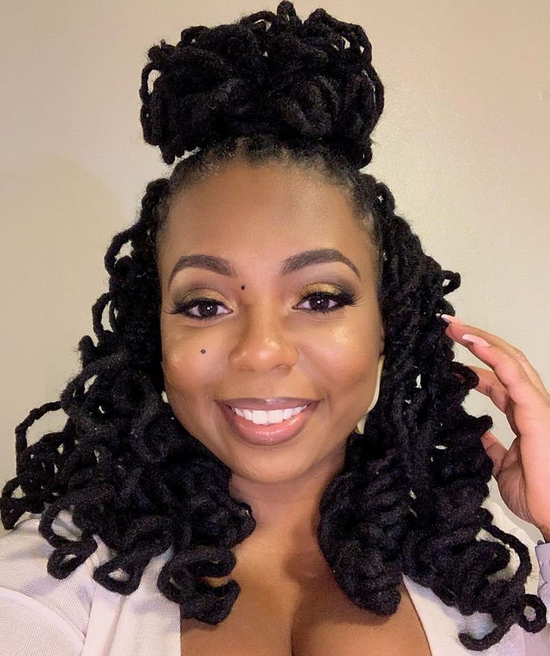 Partial Loc Updo