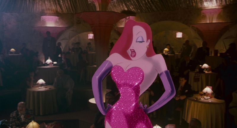 Jessica Rabbit's Sparkling Red Gown in 'Who Framed Roger Rabbit' (1988)