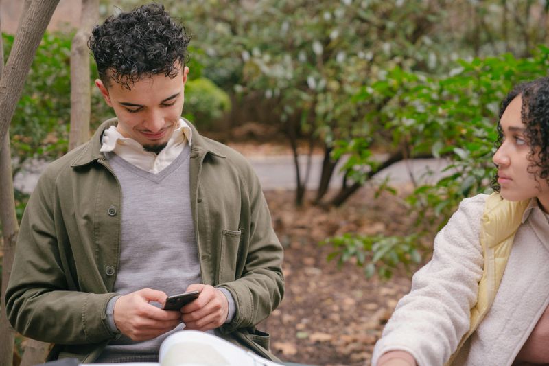 Phone Scrolling During Conversations