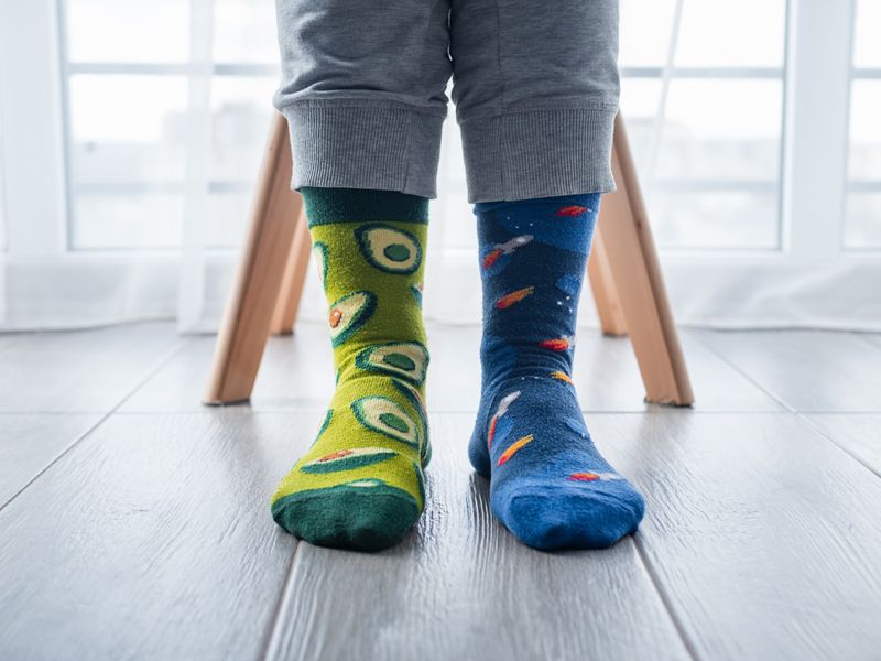 Layer Mismatched Socks Deliberately