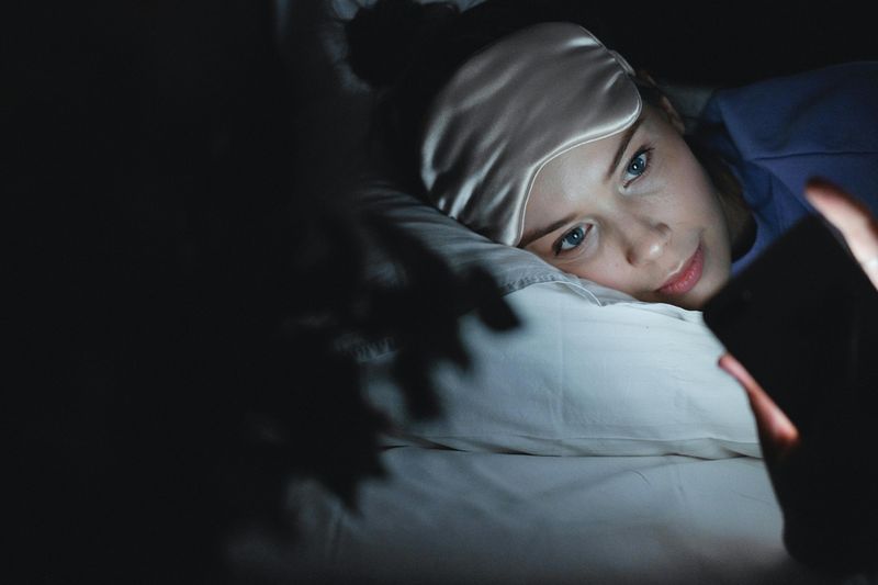Scrolling Social Media Before Bed