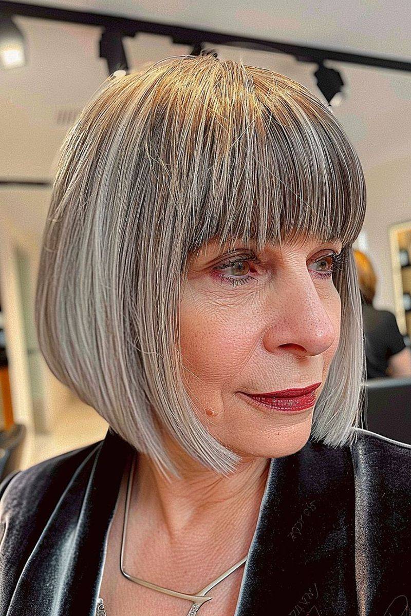 Blunt Bangs That Are Too Thick or Heavy