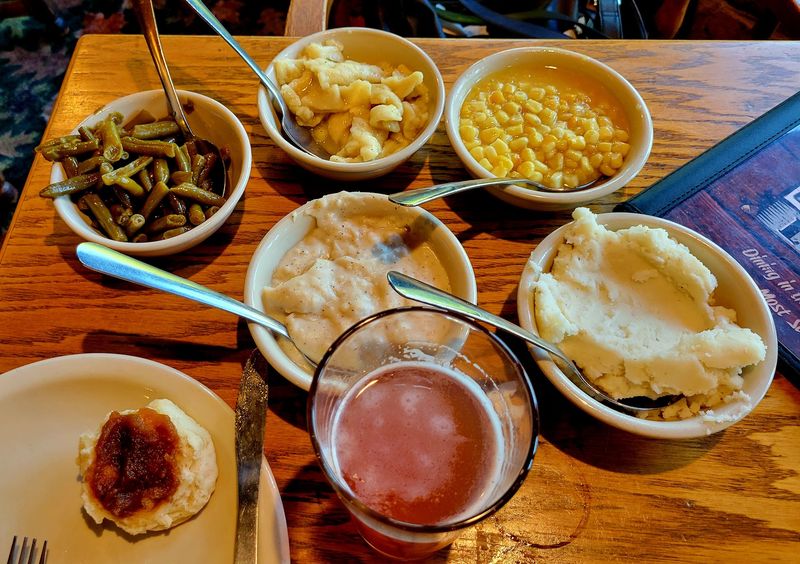 Bowls of Sides That Keep Coming