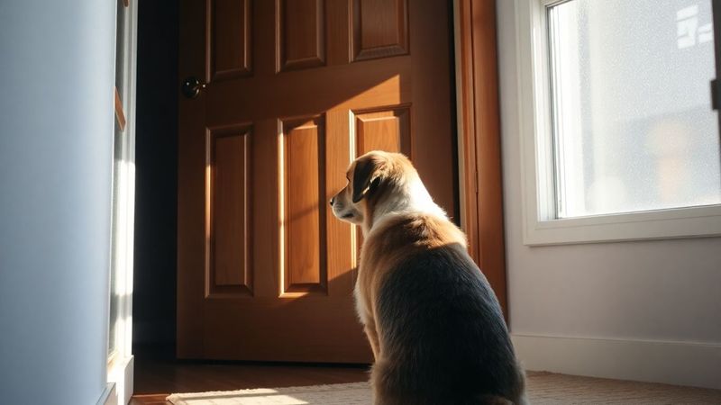 Waiting patiently by the door