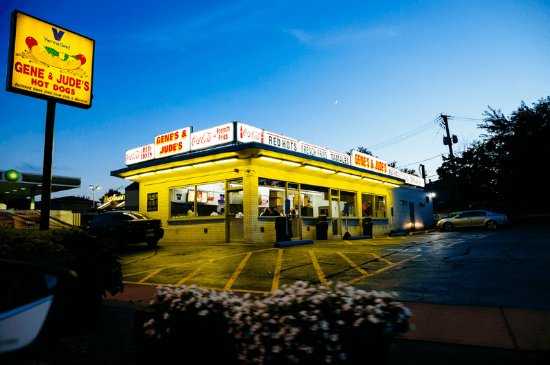 A Glowing Counter on River Road