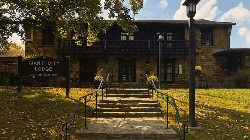 A Sandstone Lodge Hidden in the Southern Illinois Woods