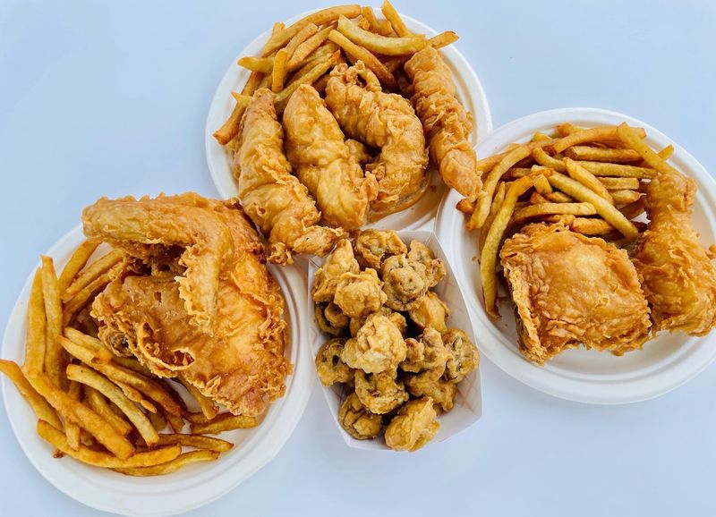 Golden Chicken in a Light, Wet Batter