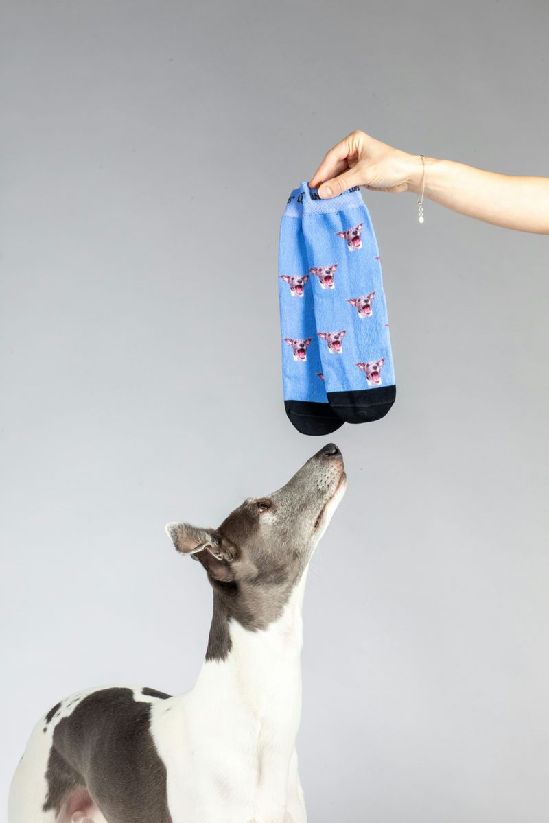 Carrying socks around proudly