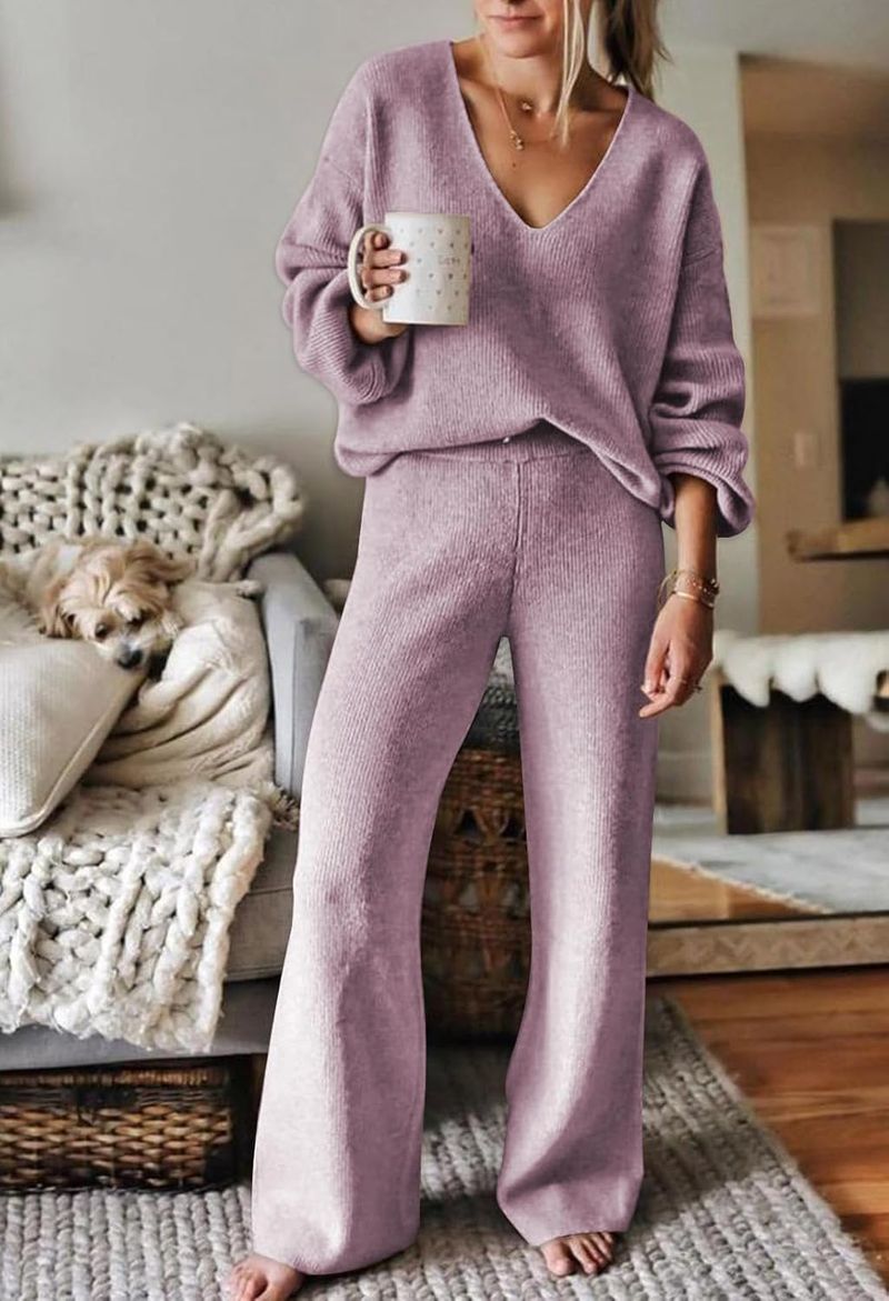 Viottiset Wide-Leg Knit Lounge Set