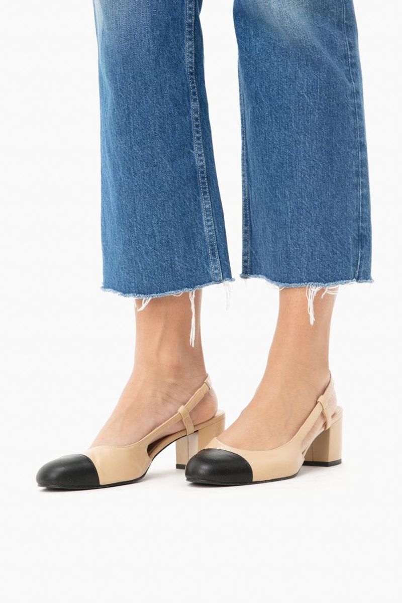 Baton Heels Slingbacks