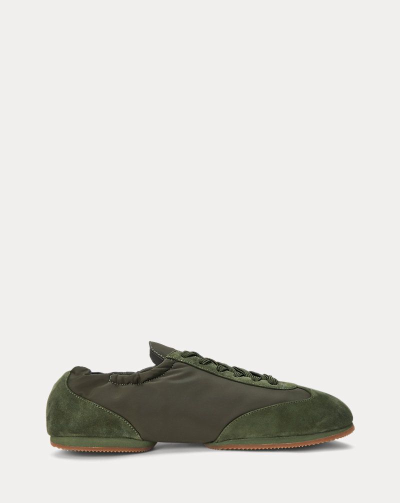 Ralph Lauren Suede Pony Ballerina Sneaker
