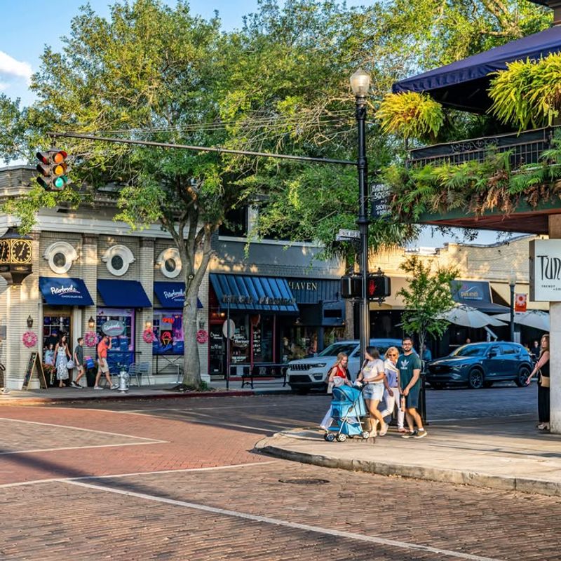 Pick a pretty neighborhood to stroll and snack