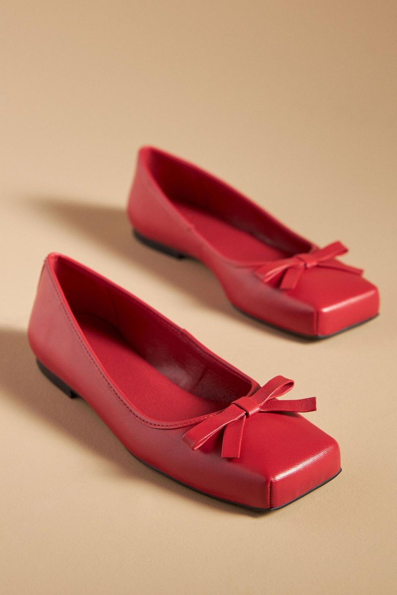 Maeve Square-Toe Ballet Flats