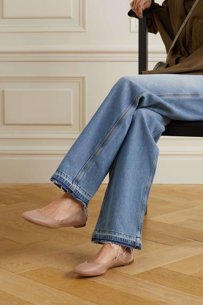 Chloé Lauren Scalloped Ballet Flats
