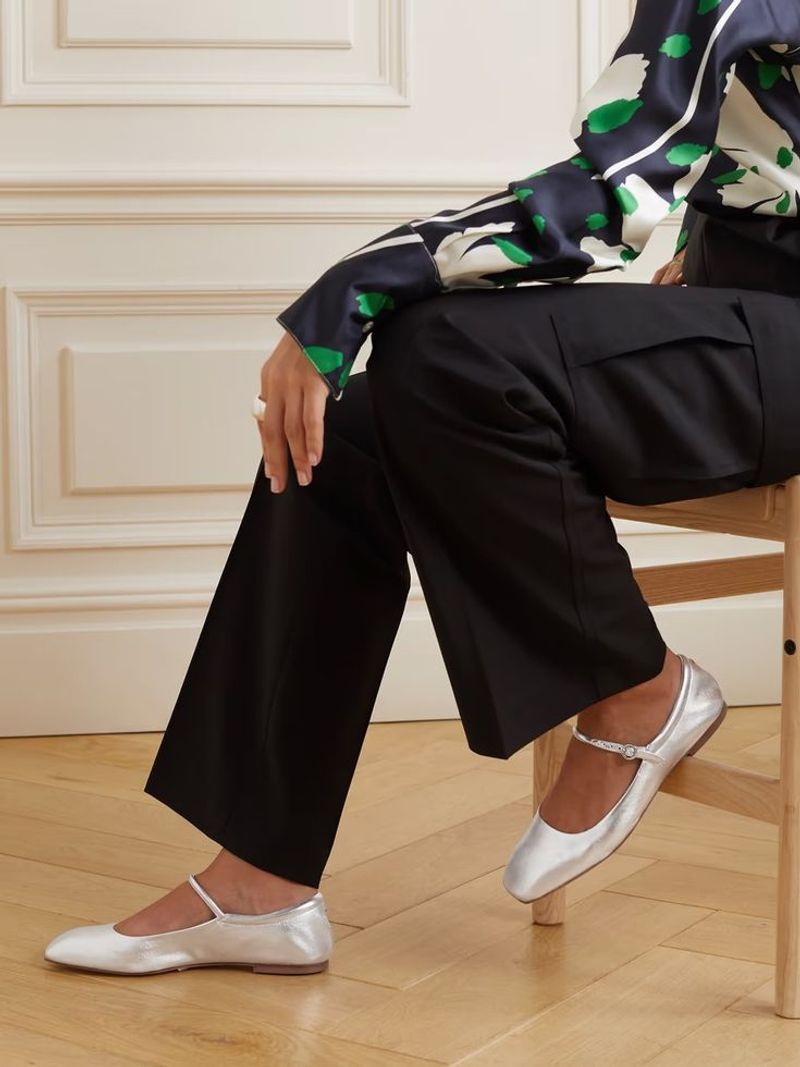 AEYDE Uma Leather Mary Jane Flats