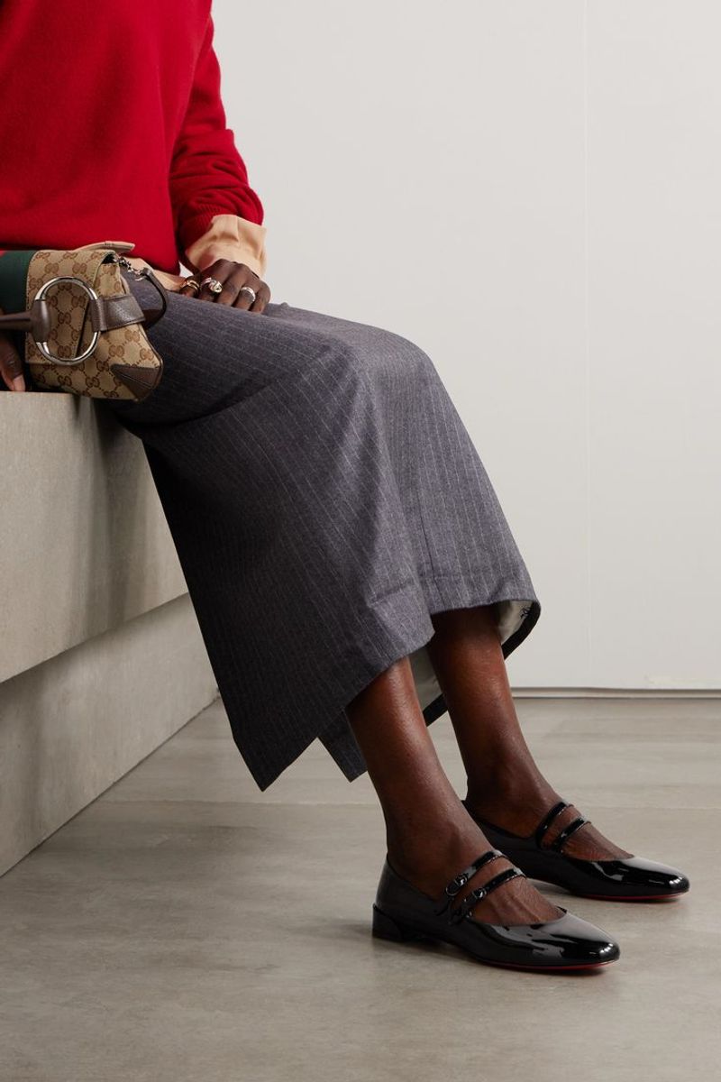 Christian Louboutin Sweet Jane Patent-Leather Flats