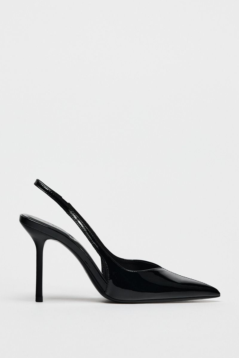 ZARA Patent Slingback Pumps