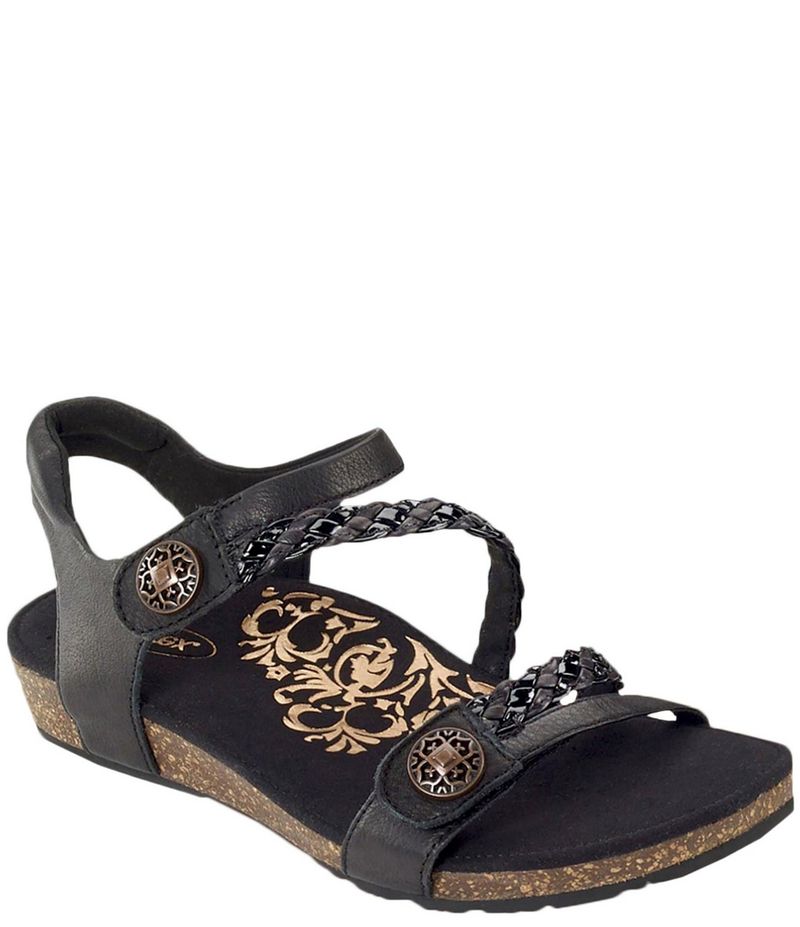 Aetrex Jillian Braided Sandals