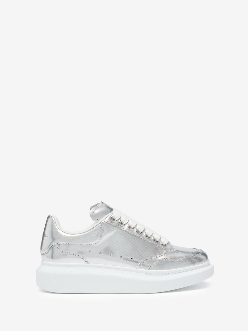 Alexander McQueen Oversized Metallic Leather Platform Sneakers