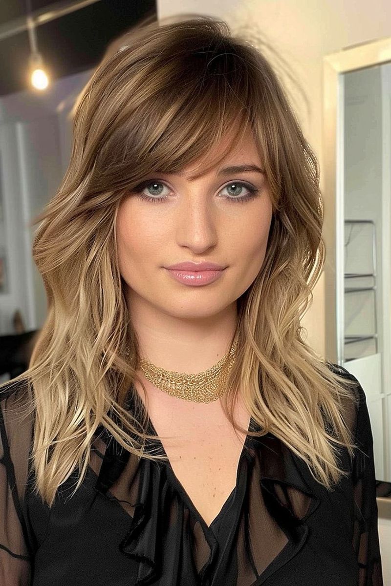 Layered Cut with Side Bangs